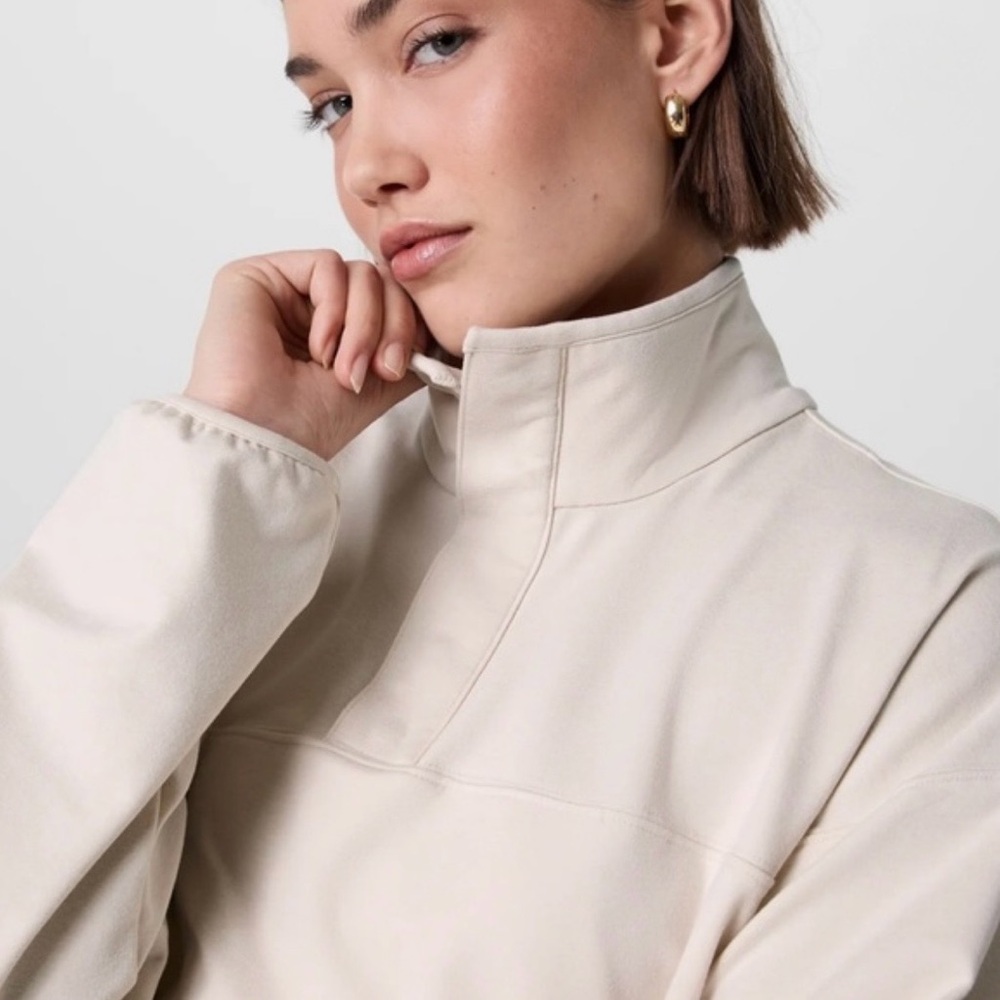 Vuori Women's Granite Snap Mock Pullover - XS
